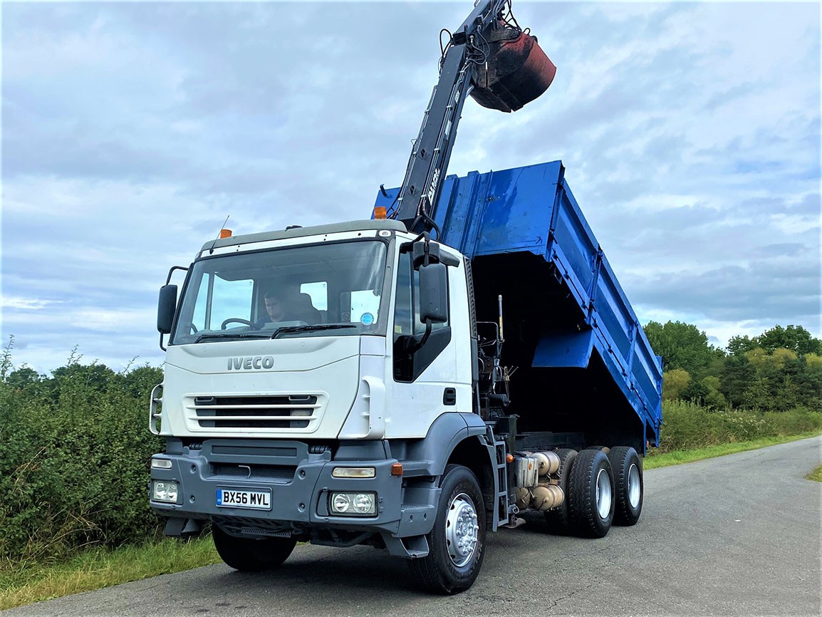 Iveco Trakker 6 X 4 Tipper With Grab